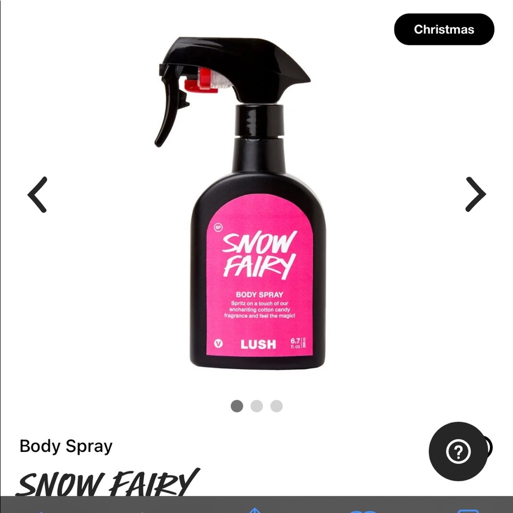 COPY - Lush Cosmetics Snow Fairy Body Spray